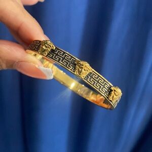 Gold and black Versace inspired bracelet